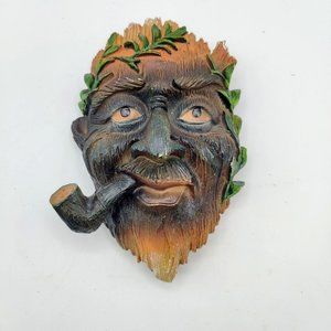 Tree Hugger Face Yard Decor  Wall Plaque Home Garden Yard Art Decoration Pipe
